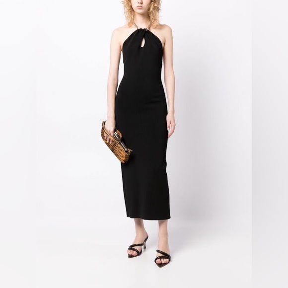 Galvan London CLEOPATRA DRESS - BLACK (M) - Picture 1 of 14